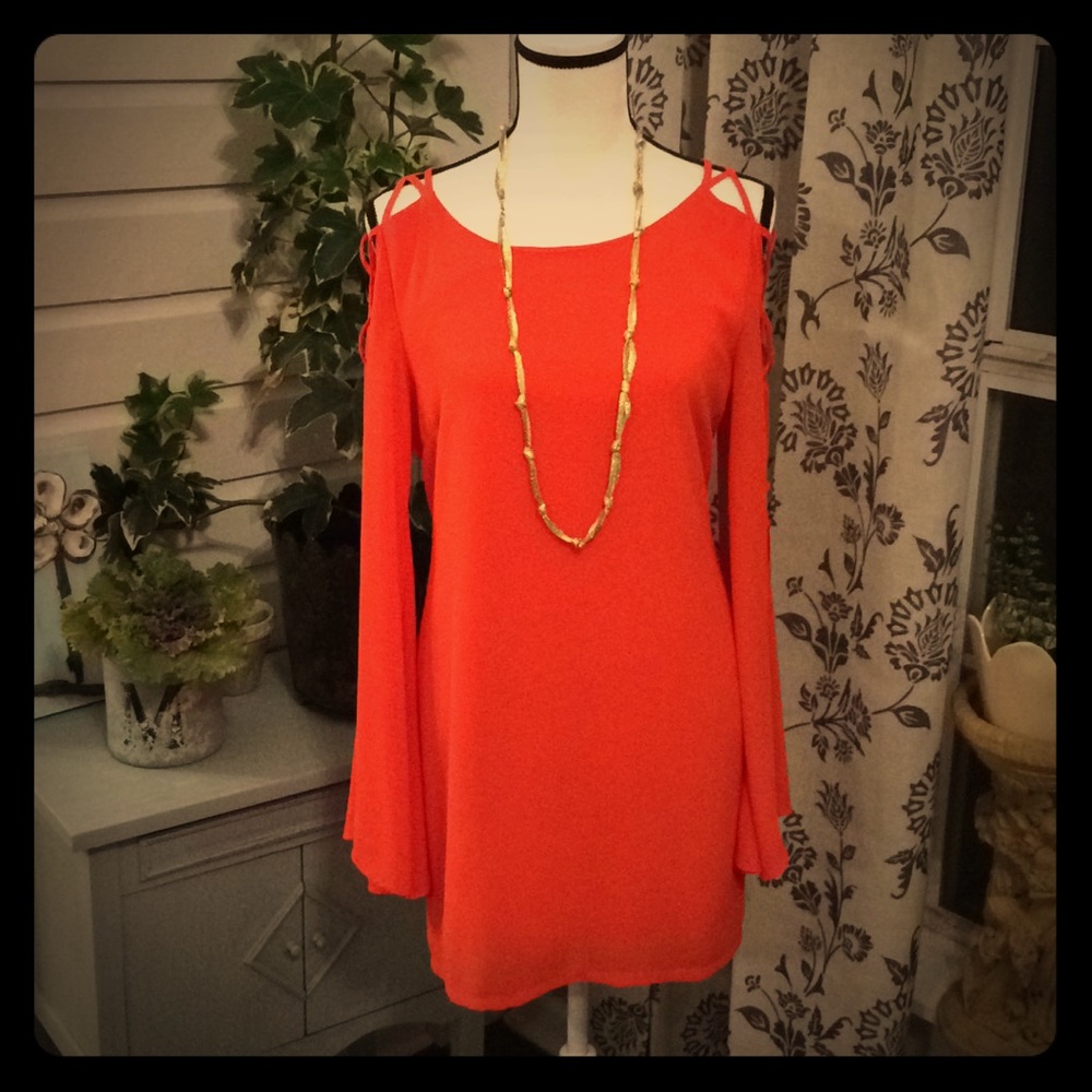 BOGO boutique dress/tunic w open bell sleeves.